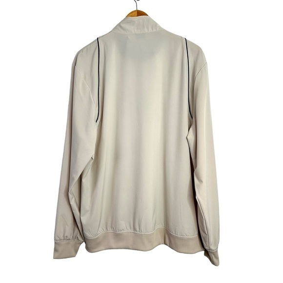 Short Par 4 MenS Striker Full Zip Golf Jacket Size XL Light Tan Athleisure - Picture 2 of 9